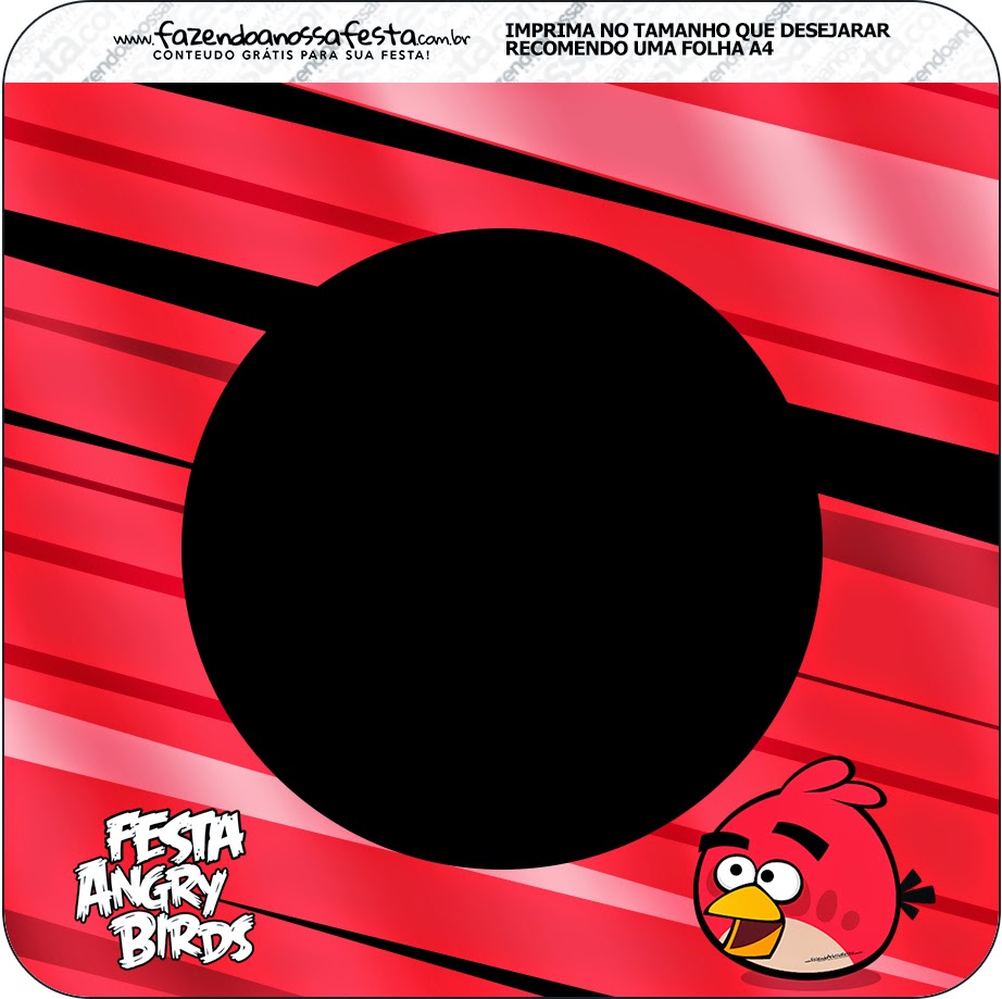Angry Birds: Etiquetas Candy Bar para Imprimir Gratis. Etiquetas de Angry Birds para imprimir gratis.