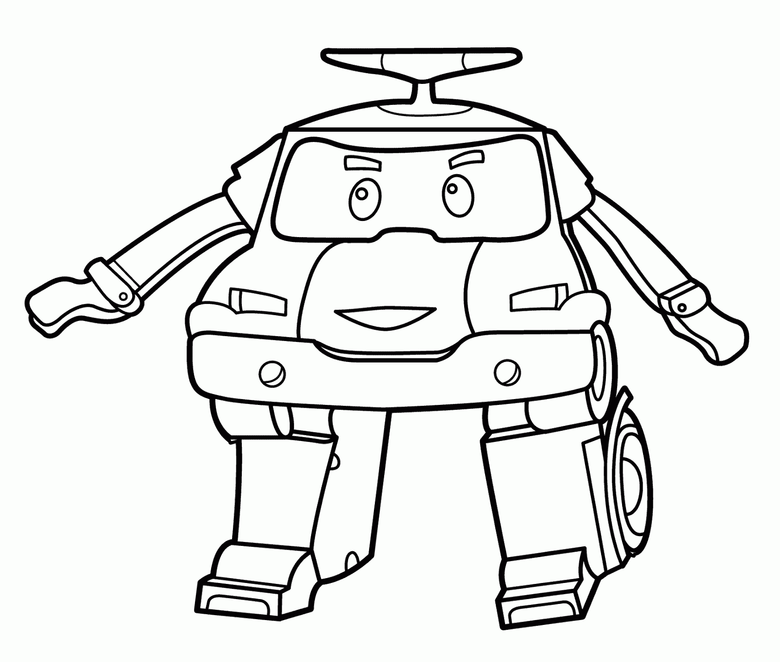 Coloriage Ambre Robocar Poli