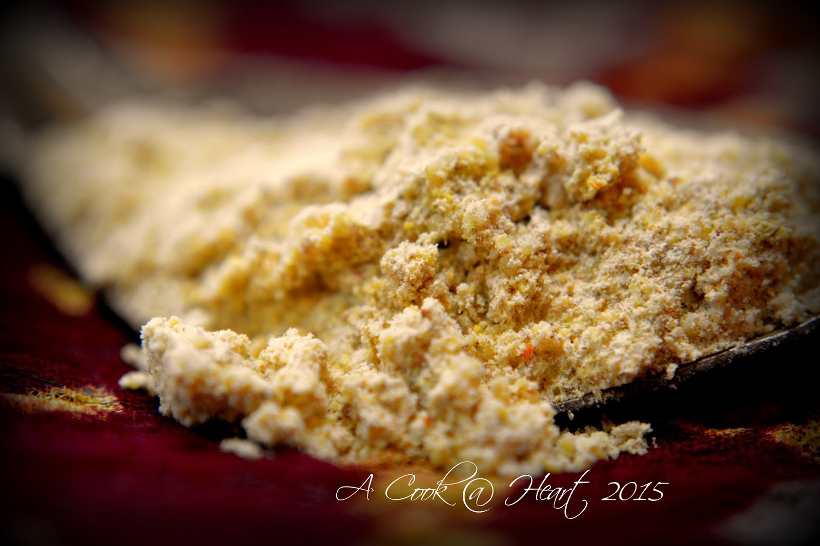 A Cook @ Heart: Kakki's Metkut- A family recipe ( spiced lentil powder)