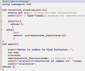 C++ program to find factorial using recursion ~ C++ Programming ...