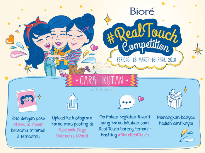 Kontes Biore Real Touch Berhadiah Voucher MAP 3,6 Juta Kontes Biore Real Touch Berhadiah Voucher MAP 3,6 Juta