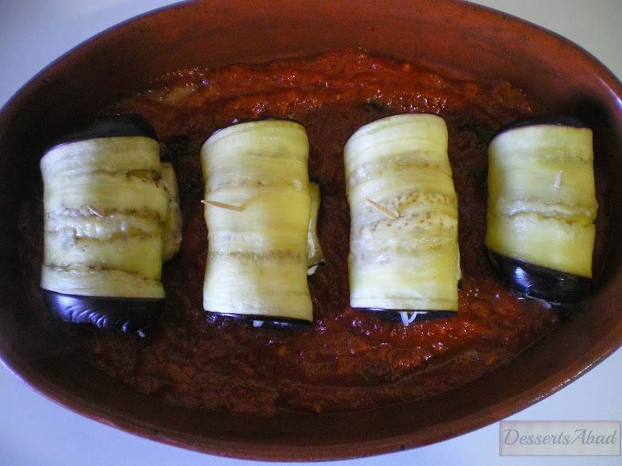 Canelones de berenjenas