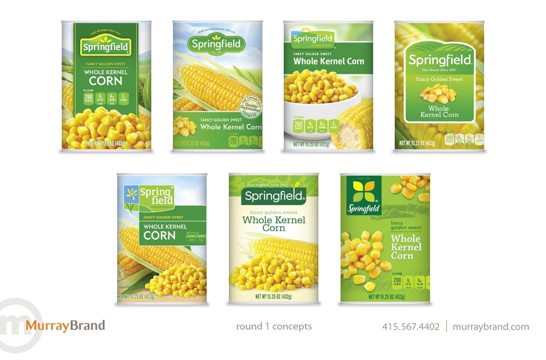 Springfield Private Label Redesign Unified Grocers on Packaging of