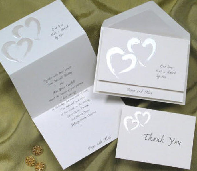 Simple and luxurious wedding invitations