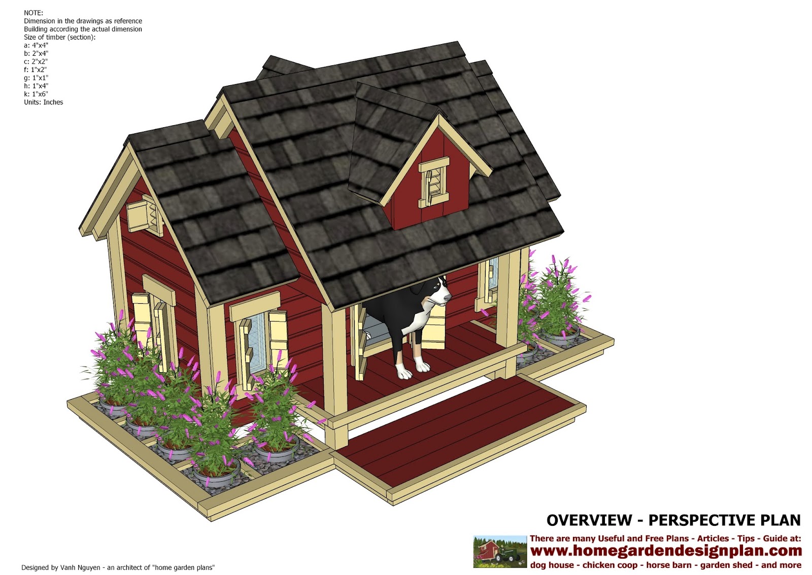 plans: DH301 - Insulated Dog House Plans - Insulated Dog House Design 