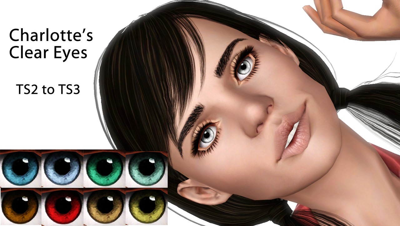 My Sims 3 Blog Charlottes Clear Eyes Conversion By Brnt Waffles