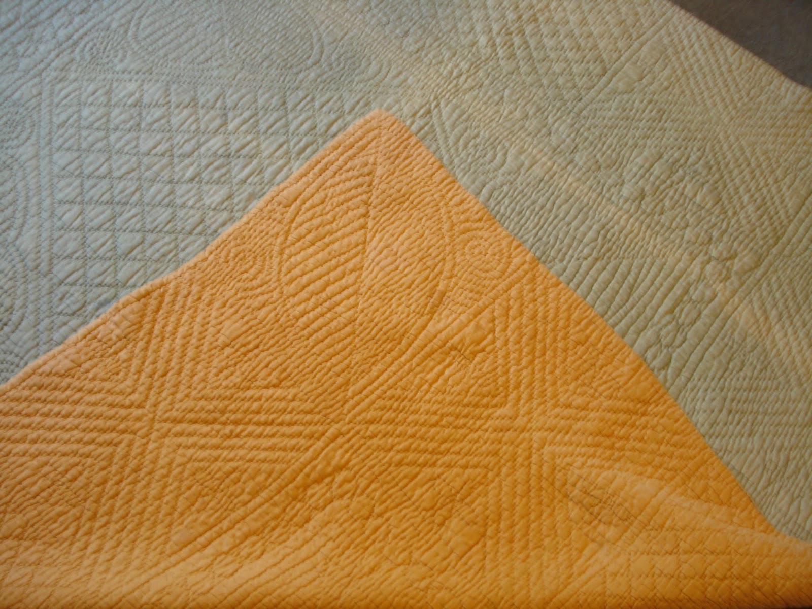 Welsh Quilts Sage and Orange Welsh Quilt