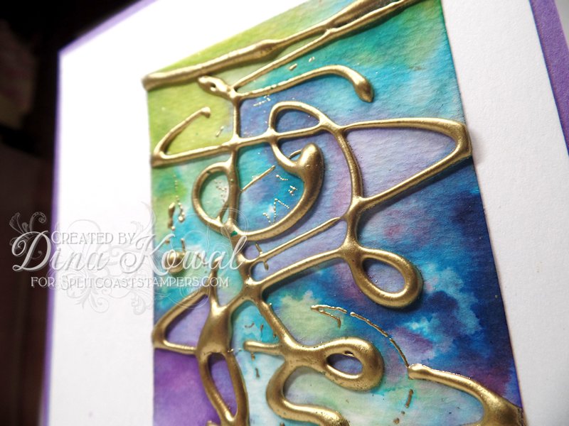 Dina Kowal Creative Splitcoast Tutorial Hot Glue Embossing