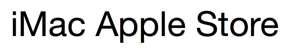 iMac Apple Store