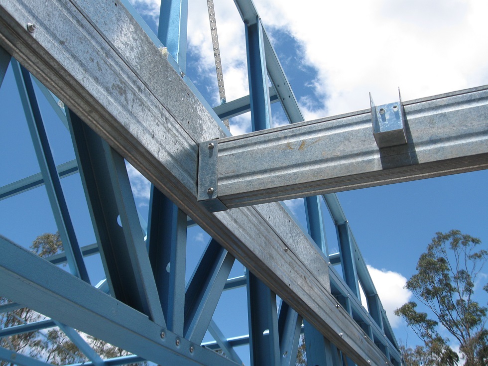Our OwnerBuilder SteelFrame KitHome in Progress Verandah Beams