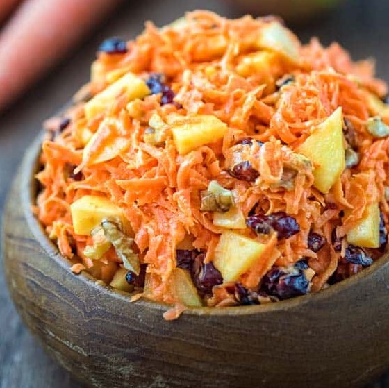SHREDDED CARROT SALAD WITH CRANBERRIES #vegetarian #lunch SHREDDED CARROT SALAD WITH CRANBERRIES #vegetarian #lunch