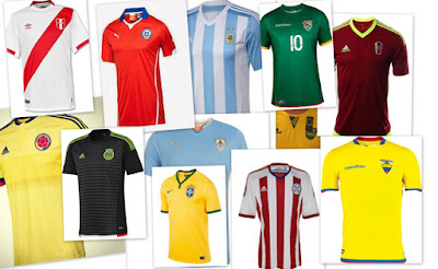 Maxi Fútbol Mundial: Camisetas de la Copa America Chile 2015
