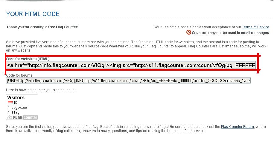 Tips Memasang Counter Flag Pada Blog - Begil
