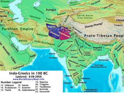 Александър Македонски и влиянието му върху будизма Indo-Greek-territory