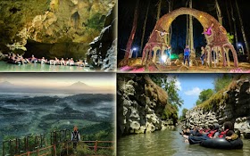 Paket Tour Jogja Seharian ke Puncak Becici + Cave Tubing Goa Pindul + Rafting Sungai Oyo + Pinus Pengger