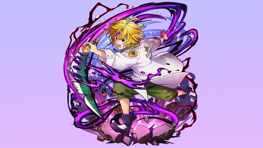 Meliodas, Sacred Treasure, Demon Sword Lostvayne, Nanatsu no Taizai, 4K, #6.1508