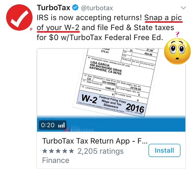 TurboTax advertising using a photo of your W-2 to import data for filing your return. I'm leery.