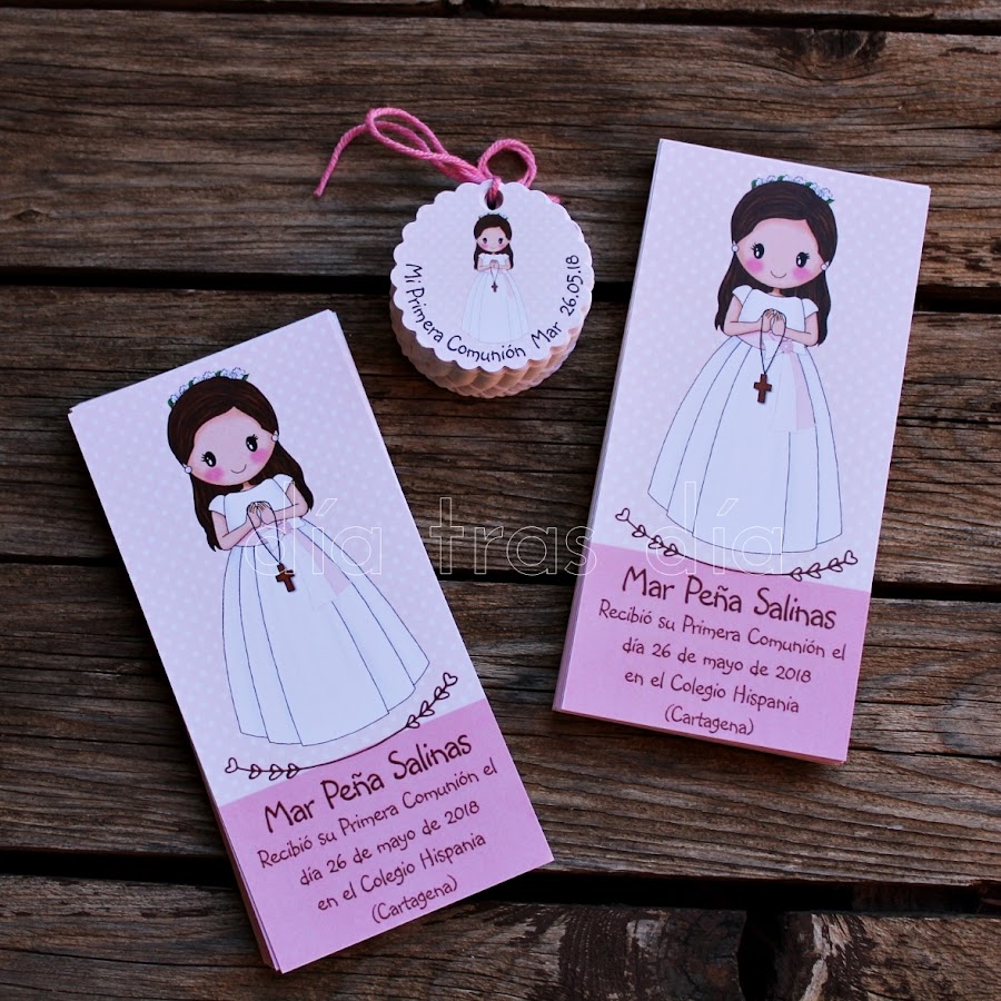 Etiquetas personalizadas Primera Comunión