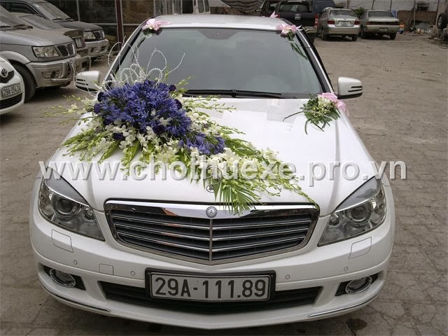 Mẫu hoa xe cưới đẹp mã XH 014 giá 1,4 triệu