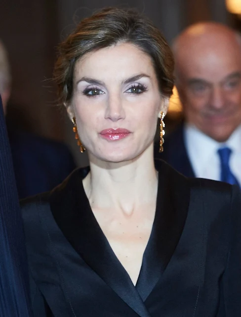 King Felipe VI of Spain and Queen Letizia of Spain attend the 'Francisco Cerecedo' journalism award 