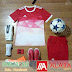 Áo đá bóng không logo Adidas LX1 màu đỏ 2018