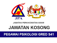Kekosongan Jawatan di Jabatan Perkhidmatan Awam Malaysia - Pegawai Psikologi Gred S41