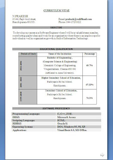 simple job resume examples