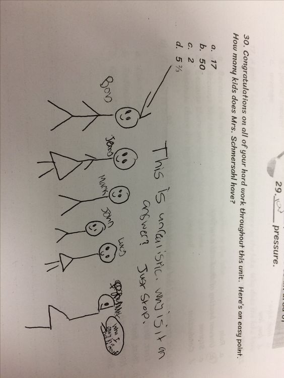 Funniest Kid Test Answers