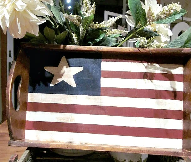 DIY AMerican flag tray