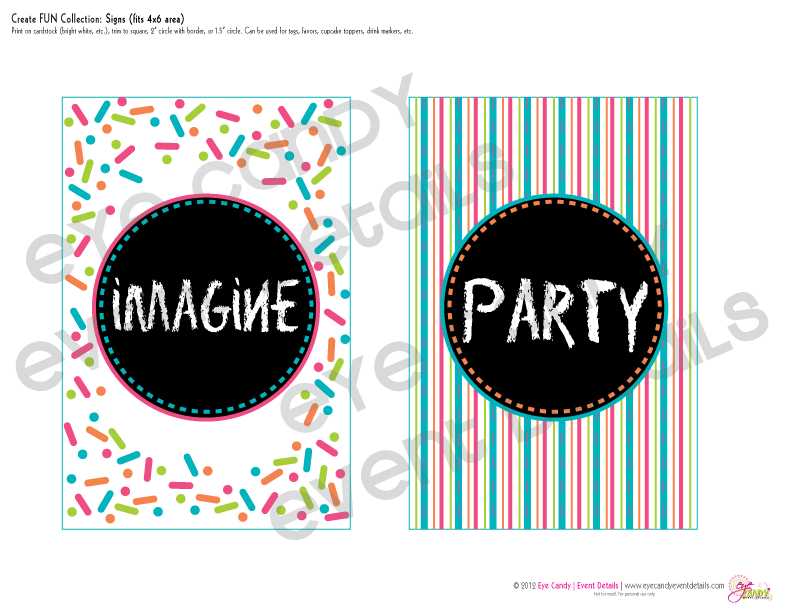 Eye Candy Creative Studio: COLLECTION :: Art Party Picnic