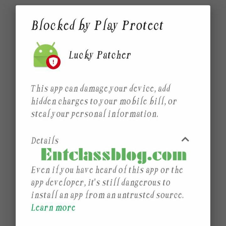 How To Fix Blocked by Play Protect Error Message Entclass Blog
