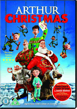 Arthur Christmas 2011 BRRip 300MB Hindi Dual Audio 480p