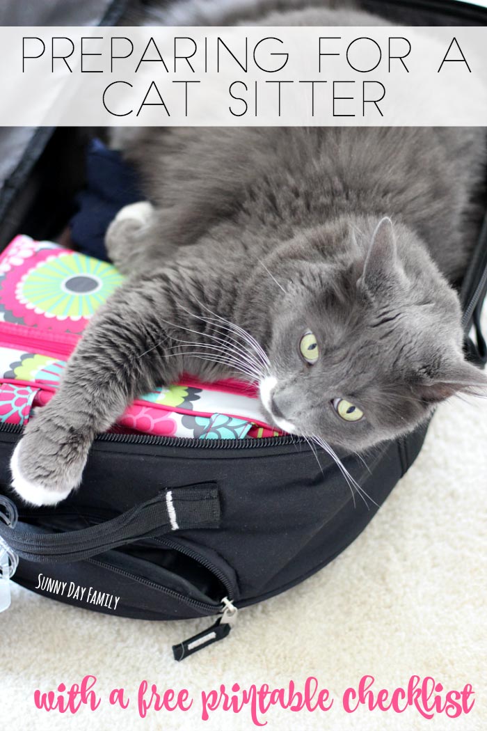 Make sure your cat sitter is prepared with a free printable cat information sheet! Don't leave home without leaving all the important information your cat sitter needs - find it all here in a handy cat sitter checklist!