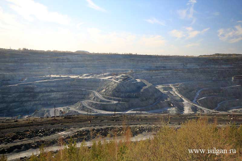 Асбестовский карьер. Город Асбест. Свердловская область.