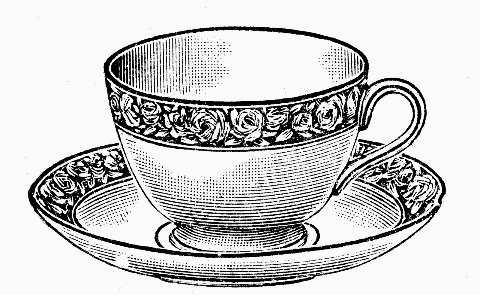 vintage clip art tea cups - photo #31