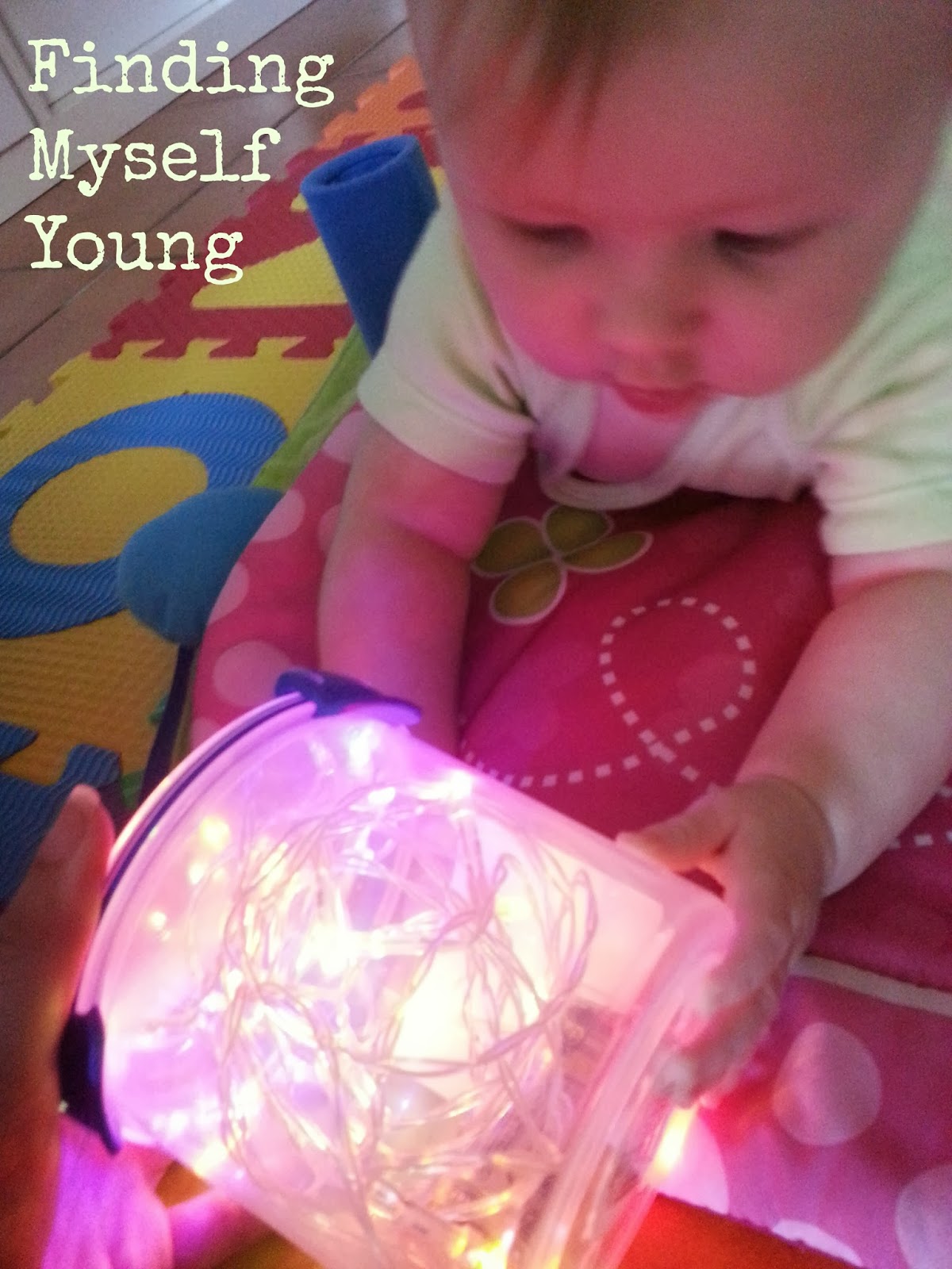 Christmas sensory light play for babies and toddlers Finding Myself Young