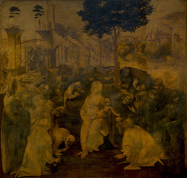 Leonardo's 'Adoration of the Magi.' Photo: WikiMedia.org.