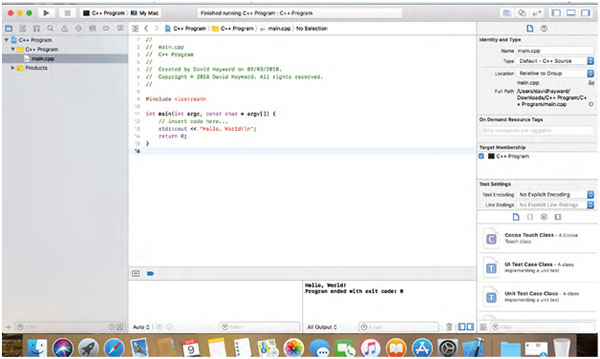coding c on mac