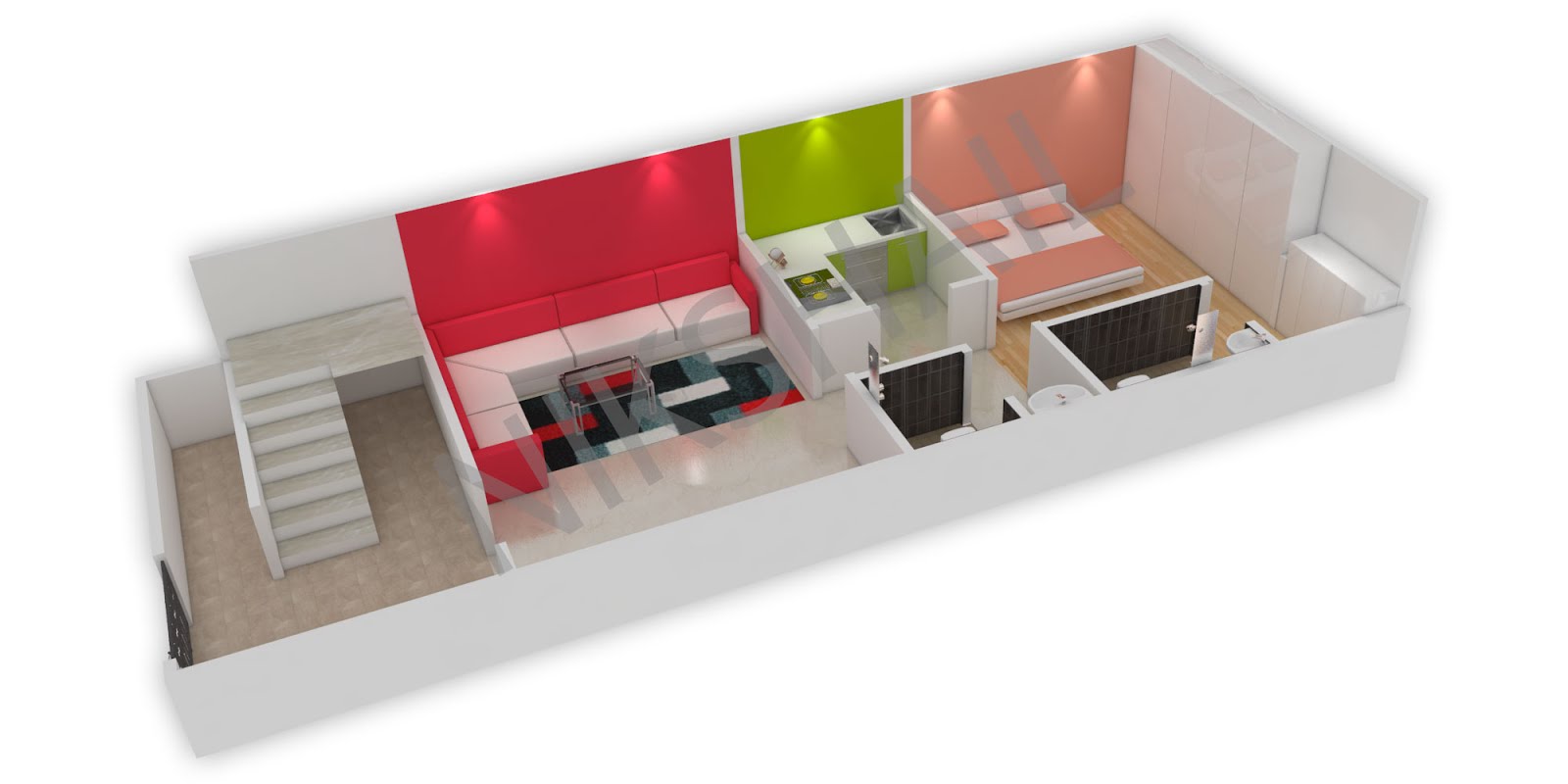 15x40 House Plan With 3d Elevation 23 - Gaines Ville Fine Arts
