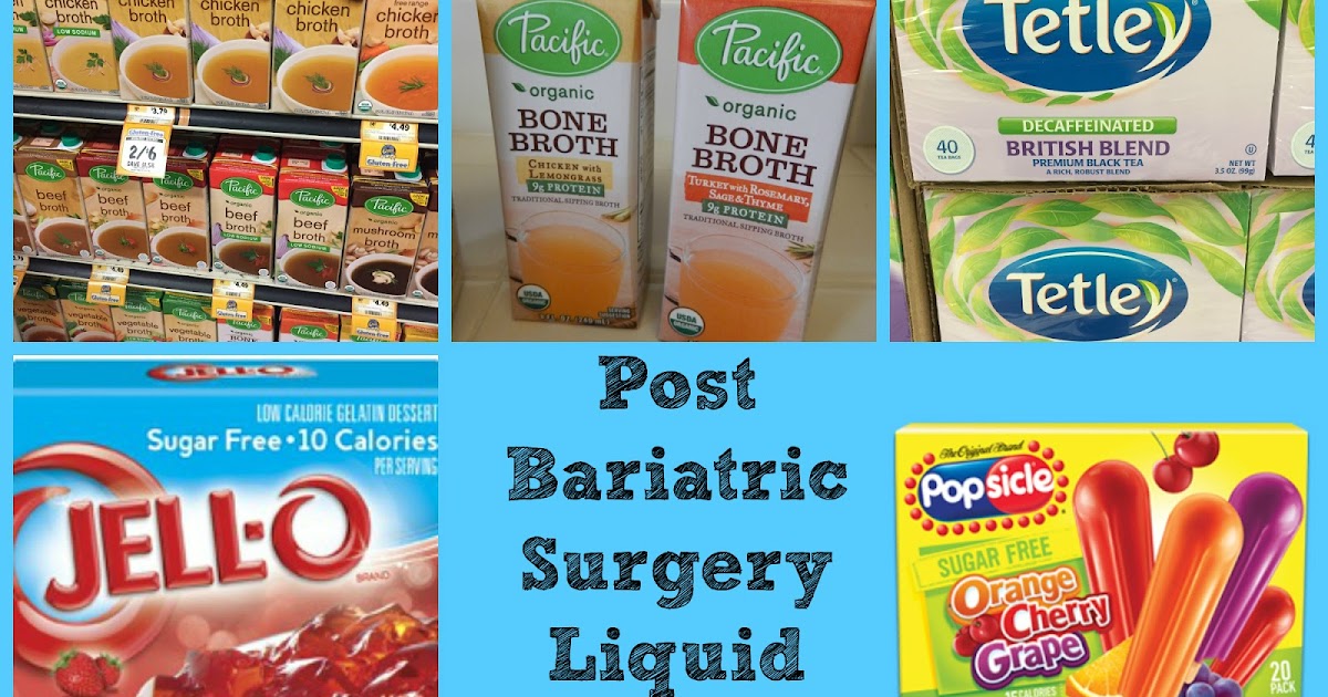 Bariatric Surgery Clear Liquid Diet List Of Foods