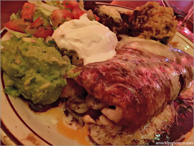 Burrito en el Border Cafe de Harvard Square Burrito en el Border Cafe de Harvard Square