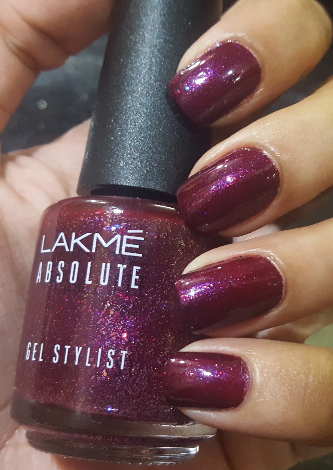 Ahoy! Nails!! Lakme Absolute Gel Stylist Nail Polish Burgundy Blast