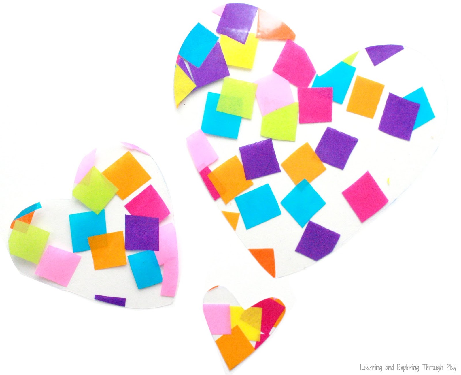 Learning and Exploring Through Play Love you to Pieces Suncatcher Card