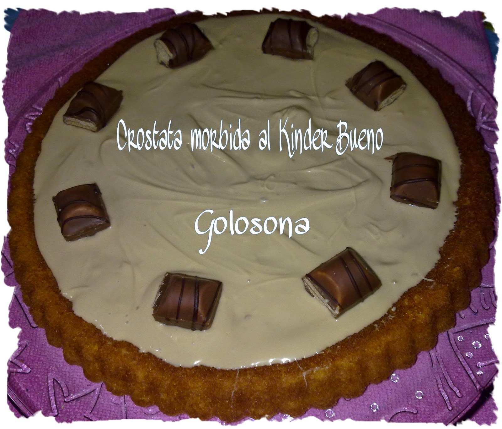 crostata morbida al kinder bueno