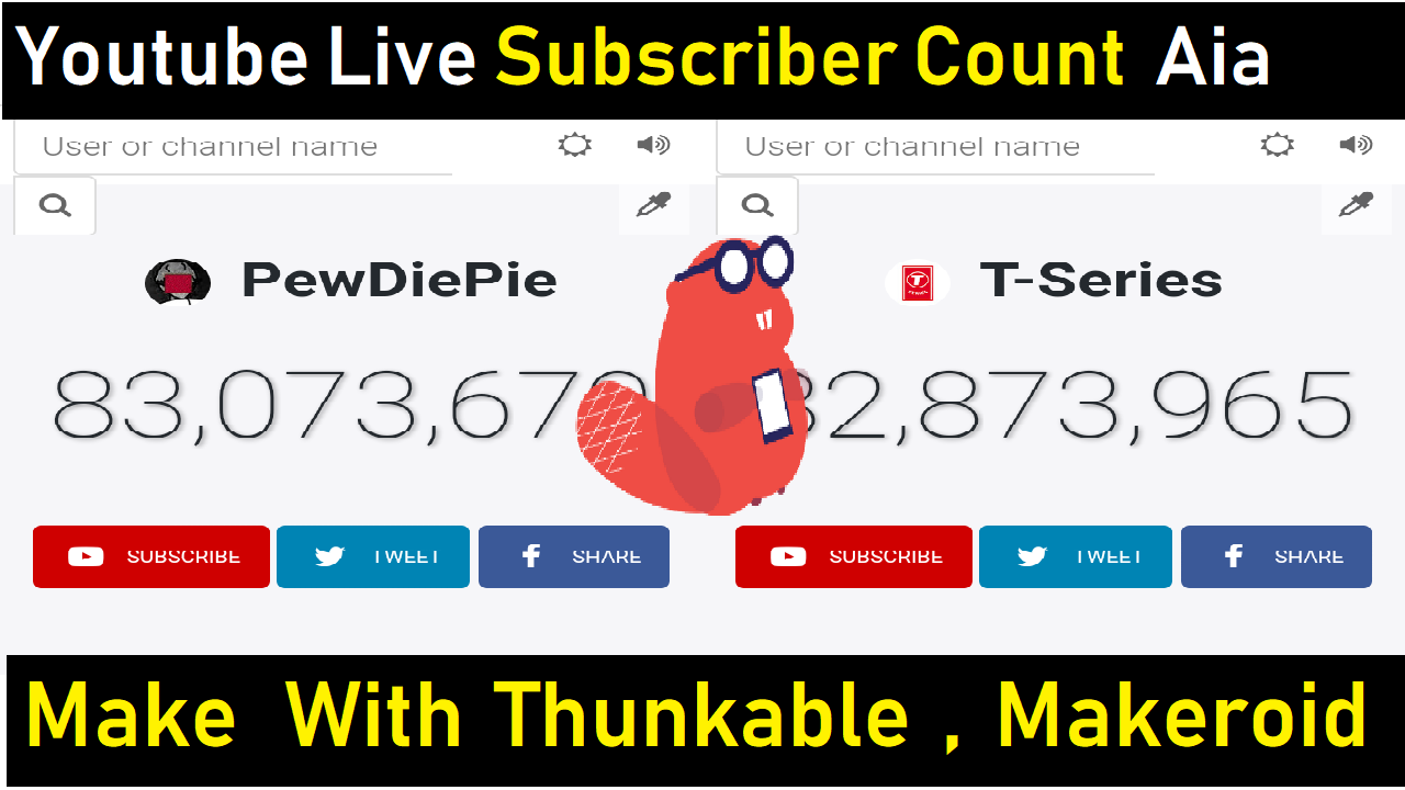 How to make a Live Subscriber count on