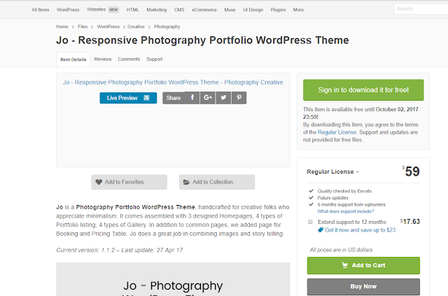 Jo - Responsive Photography Portfolio WordPress Theme Jo - Responsive Photography Portfolio WordPress Theme