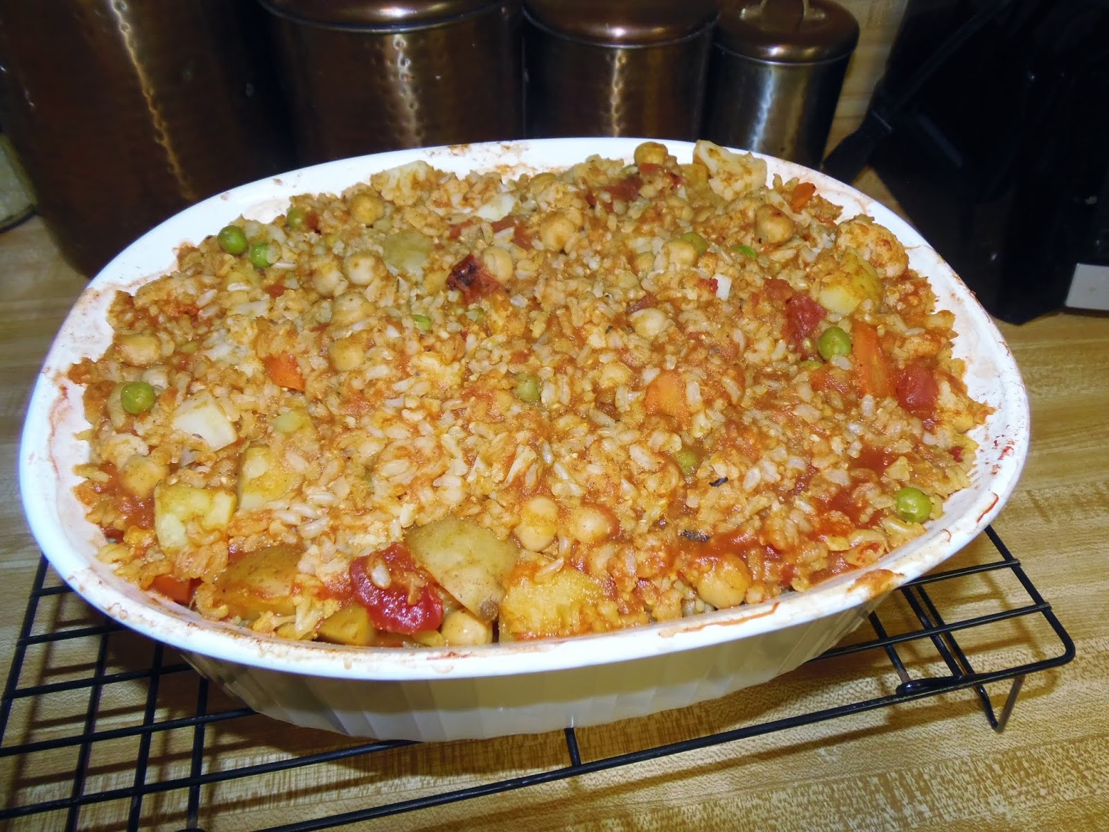 Glo's Kitchen Indian Spiced Cauliflower and Potato Casserole