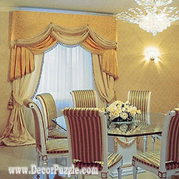  Luxury classic Curtain 2015 orange curtains designs for dining room 