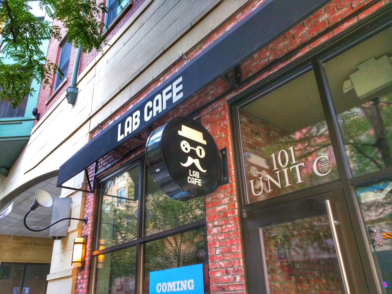 Rockville Nights Signage installed at Lab Cafe in Rockville (Photos)