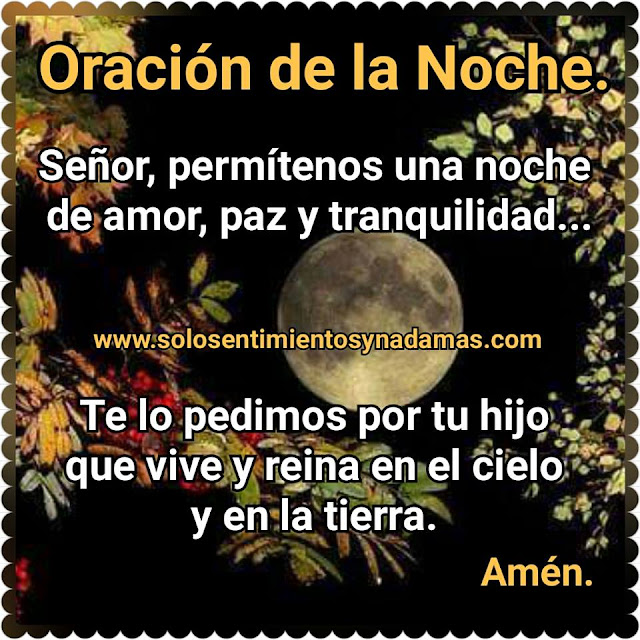 Oración de la noche.